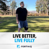 FORTHiQ Knee Massager Pro+ with Heat, Red Light and Vibration, 6-in-1, Dual-Wavelength - Cordless, Portable, Adjustable Straps, Easy to Use, Saves Your Settings, FSA or HSA Eligible