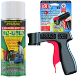 Mo Deck Lawn Mower A Nonstick Spray with CanGun1 – Pressurized Deters Grass & Clipping Buildup Reduces Clumping, Protects Deck from Corrosion, Easy Metal-Safe Spray-On by Flyleaf PRO (3 Cans - 11 oz.)