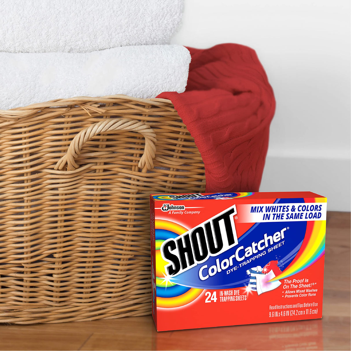Shout Color Catcher Sheets for Laundry, Allow Mixed Washes, Prevents Color Runs and Maintains Original Clothing, 72 Count - Pack of 4 (288 Total Sheets)