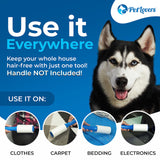 PetLovers Extra Sticky Lint Roller 6 Pack of Refills Only - No Handle Included - 90 Sheets Per Refill 540 Sheets Total