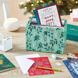 Hallmark Boxed Christmas Card Assortment with Keepsake Box (48 Cards and Envelopes) Angels, Santa, Penguins, New Year, Snowmen, Ornaments