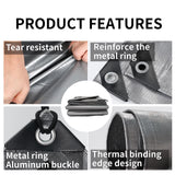 TARPAL Small Tarps 4x6 Feet(2-Pack) Heavy Duty Tarp 10.5Mil Multipurpose Protective Cover Waterproof,Snow or UV Protection,Durable Reinforced Edges,Silver/Black
