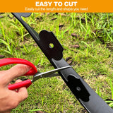 4 inch Tall Landscape Edging No Dig 33FT Garden Edging with 30 Spikes, Landscape Edging Border for Landscaping, Lawn, Flower Beds, Grass, Yard
