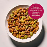Meow Mix Gravy Bursts, Dry Cat Food, Savory Chicken Flavor, 13.5 lb. Bag
