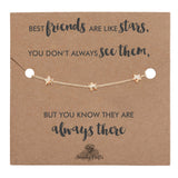 Swanky Crafts Best Friend Birthday Gifts For Women - Friend Gifts For Women, Friendship Gifts For women, Birthday Gift For Best Friend Bracelets - Golden Plated Star Bracelet With Gift Wrap