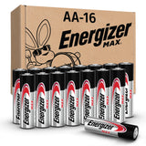 Energizer MAX AA Batteries (16 Pack), Double A Alkaline Batteries