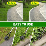 BlumWay 67 Inch Rotary Wheel Edge Trimmer, Rotary Shears, Manual Sidewalk Edgers, Length 23.6" to 67", Heavy Duty Stainless Steel Handle with Sharp Blades/Gloves