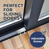 Window Locks, 10 Pack for Vertical and Horizontal Windows, Sliding Window Locks, Adjustable Aluminum Stoppers, No-Drill Install, Fits Tracks up to 3/16" Wide