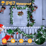 Ollny Christmas Lights Cool White, 600LED 197FT Christmas Tree Lights IP67 Waterproof, Plug in Fairy Lights with Remote 8 Modes Timer, Xmas Light for Outdoor Indoor House Holiday Decor