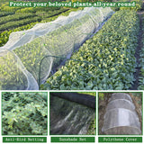 10 Sets 41.3"x32" Greenhouse Hoops Grow Tunnel for Raised Beds,Durable Rust-Free Removable Row Cover Hoops for Garden Netting DIY Kits with 30 Clips,Garden Hoops for Outdoor Vegetables Climbing Plant