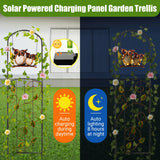 Voumsil Solar Owl Garden Trellis Metal Climbing Plant Stake