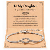 Daughter Gifts from Mom, Mothers Day Birthday Gifts Daughter Knot Bracelet