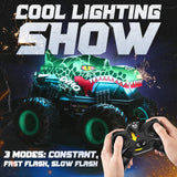 BEZGAR Monster Truck Toys, 1:20 Remote Control Car with Light & Music