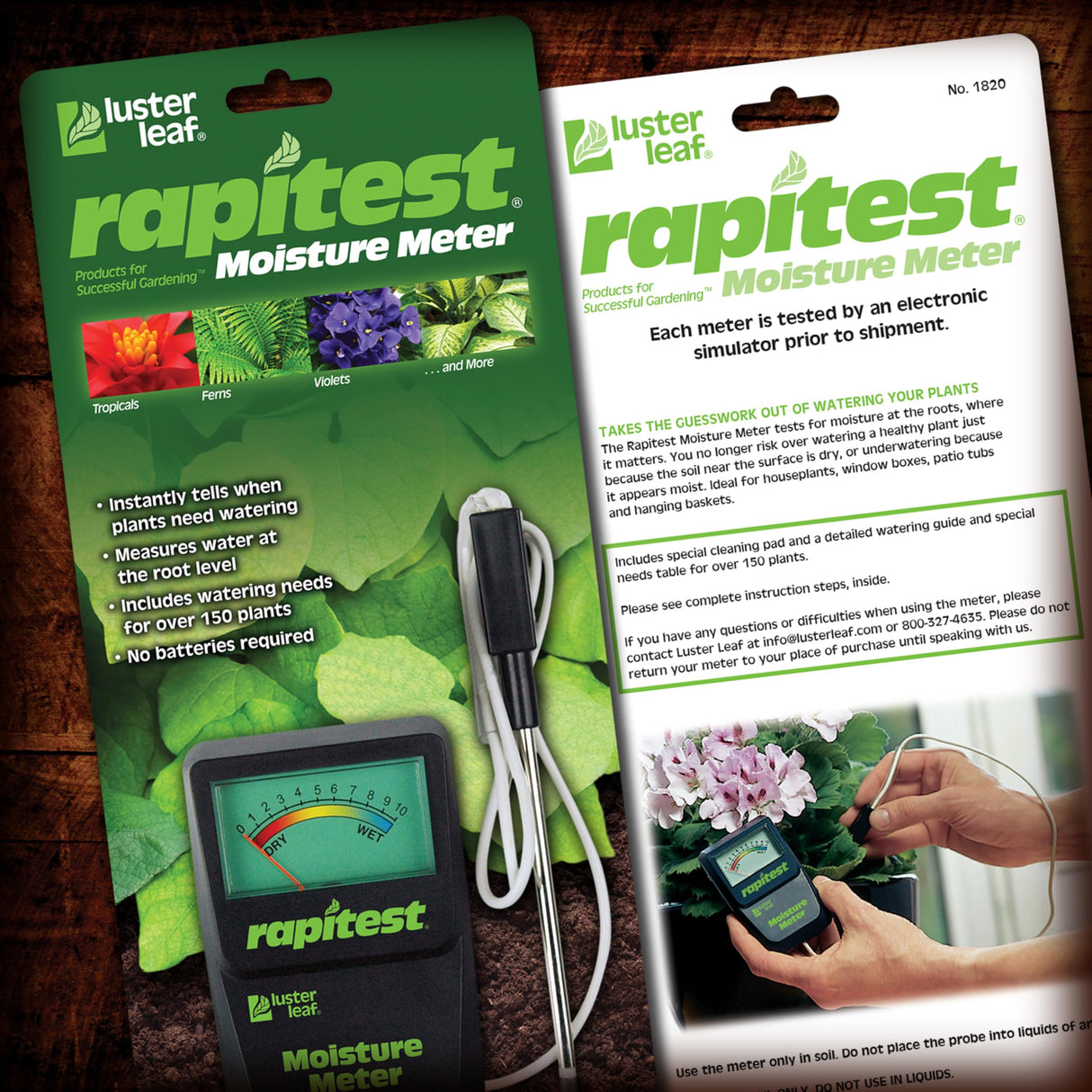 Luster Leaf 1820 Rapitest Soil Moisture Meter