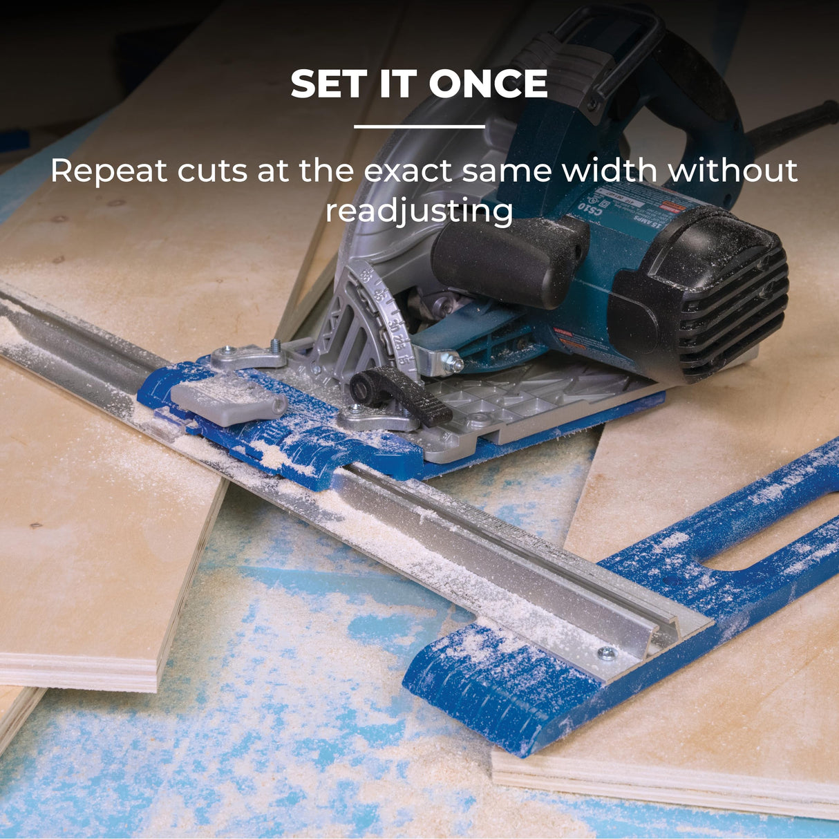 Kreg KMA2685 Rip-Cut Circular Saw Guide - Cutting Tool - Guide is Best for Regular (Side-Blade) Circular Saw - Ensure Compatibility Before Use - Woodworking Tools for Home Improvement