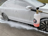 Tool Daily Foam Cannon with 1/4 Inch Quick Connector 1 Liter, 5 Nozzle Tips