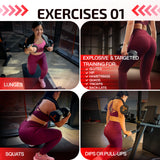 Hip Thrust Belt For Dumbbells Heavy, Kettlebells, Plates Up to 500 LBS, Hip Thrust Band for Women/Men, Double Hook & Loop Booty Builder, Glute Workout Equipment for All Shapes, Both Home/Gym.