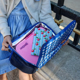 Yumbox Reusable Condensation Free Soft Ice Packs with Fabric Sleeve for Lunch Box and Cooler, Sweatproof, Pack of 2 Gel Ice Packs (Vichy)