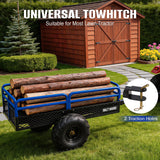 BILT HARD Heavy Duty 1500 lbs Capacity ATV Dump Cart, 11 Cu.Ft Tow Behind Garden Trailer, Pull Behind Yard Dump Trailer for Mowers, Tractor, ATVs