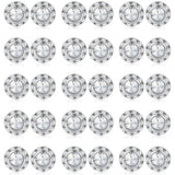 SAILIMUE 15Pairs Rhinestone Earrings For Women Dance Competition Performance Ballet Stud Earrings Stainless Steel Round Acrylic Stone Inside Rhinestone Crystal Halo Dance Competition Earrings Set15mm