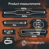 Hip Thrust Belt for Women & Men – Glute Workout Equipment for Dumbbells, Kettlebells, Plates – Heavy Duty Booty Builder, Dip Belt Kit - Adjustable, Home/Gym Use