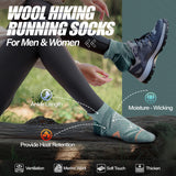 ANTSANG Merino Wool Ankle Hiking Running Socks for Women Men