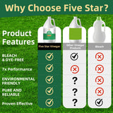 30% Vinegar Concentrated | White Vinegar for Cleaning and Garden | Horticultural, Home, and Outdoor Pure | Max Performance 7X Power | with Instructions (4 Gallon (512 oz))