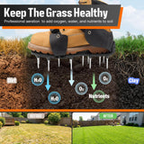 NINGO Pre-Assembled Lawn Aerator Shoes for Yard Grass, Aerator Lawn Tool with Heavy Duty Spikes for Effectively Aerating Lawn Soil, Air Aerator Tool with Adjustable Dual-Buckle for Men's Sizes 8-14