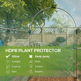 Outsunny 4' x 8' Crop Cage Plant Protection Tent with Zippered Door, Green