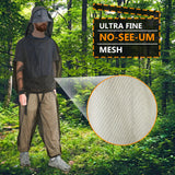 South to East Mosquito Suit - Net Bug Mesh Pants & Jacket with Hood for Outdoor Protection from Bugs, Flies, Gnats, No-See-Ums & Midges - Mosquito Clothing for Men & Women with Carrybag, M Size