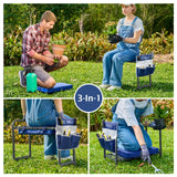 ikkle Heavy Duty Garden Kneeler and Seat, 838LB+ Capacity