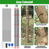 MUDEREK 6 Pack Metal Tree Trunk Protector-48