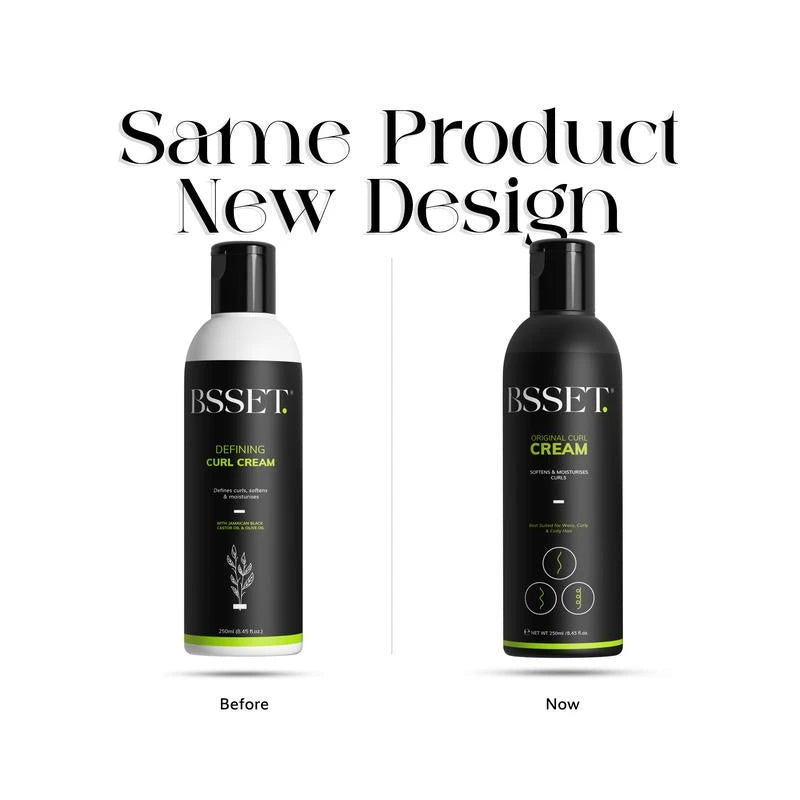 BSSET Defining Curl Cream With Jamaican Black Castor Oil and Olive Oil 250ml
