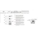 AMPHENOL GM BACK UP TRAILER CAMERA VIDEO CABLE REPAIR END 031-14693 84876818