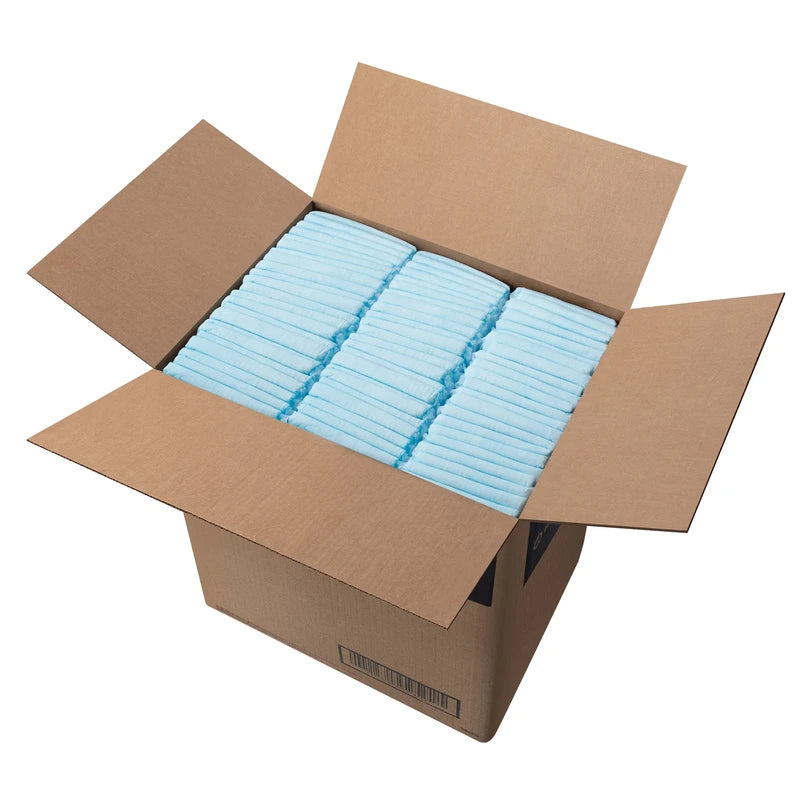 HALYARD* Disposable Standard Underpads Incontinence Pads, 23”x36” Case of 150, Lt. Blue-Comfortable Chucks Pads, Disposable, for Adults-Soft Bed Pads for Elderly/Adult Patients, 48822 (Case of 150)