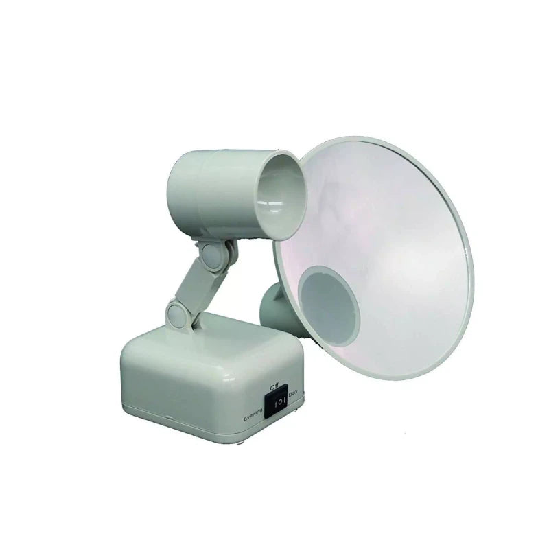 Floxite Travel Lighted Floxite 15X Supervision Magnifying Mirror Light, Dove White