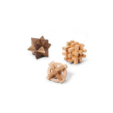 Buxton Wooden Mind Teaser Puzzle - 3 Set