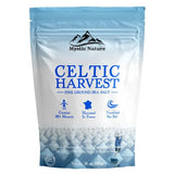 Mystic Nature Celtic Harvest Fine Ground Sea Salt - 1.1lb - 18oz | Rich in 82+ Essential Minerals | Organic 100% Natural & Unrefined | Hand Harvested Celtic Crystals from France