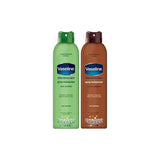 Vaseline Spray and Go Moisturizer, Cocoa Radiance and Aloe Soothe Combo, 6.5 Ounce Each