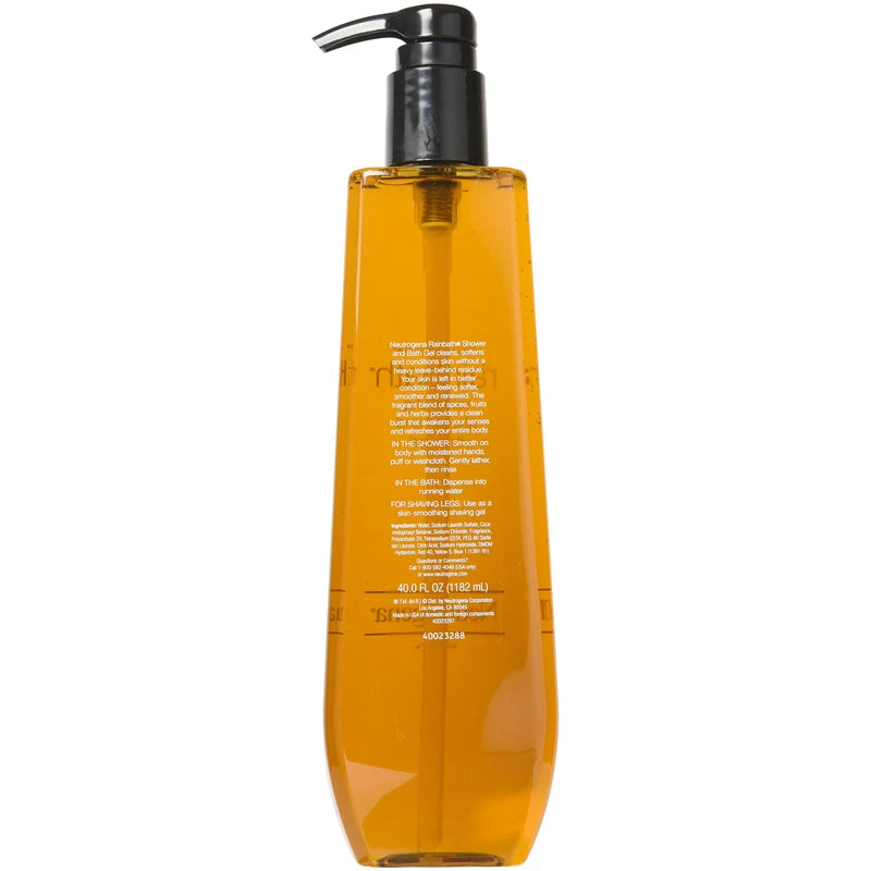 3 Pack Wholesale Lot Neutrogena Rain Bath Refreshing Shower and Bath Gel, 40oz