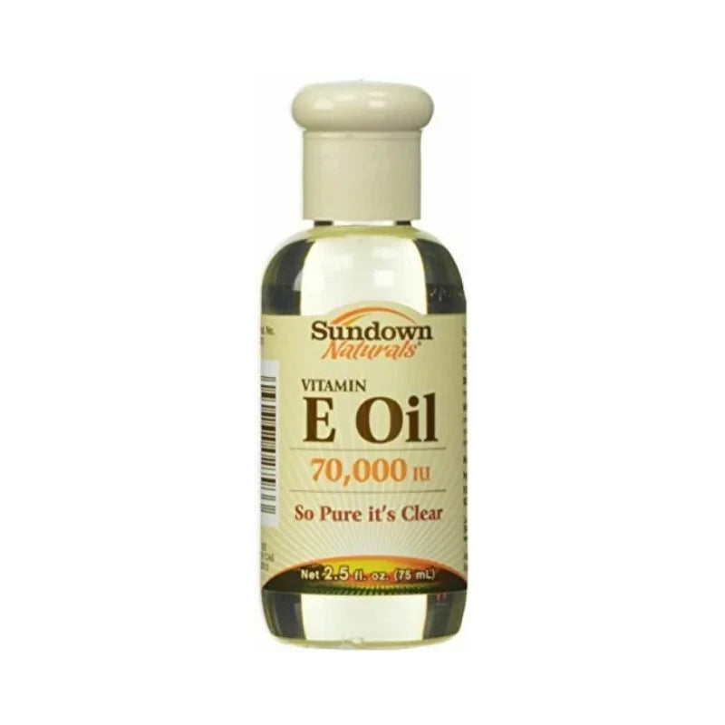 Sundown Naturals (x3 Bottles) Sundown Naturals Vitamin E Oil 70000 iu 2.5oz For Skin Lotion Body