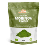 Organic Moringa Oleifera Leaf Powder - Premium Quality - 400g. Bio, Natural and Pure. Leaves Picked from The Moringa Oleifera Plant. NaturaleBio