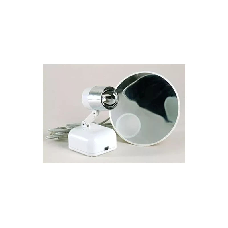 Floxite Travel Lighted Floxite 15X Supervision Magnifying Mirror Light, Dove White