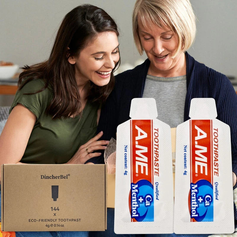 Bulk Travel Size Toothpaste, 0.15 Ounce (Bulk Pack - 144 Sachet) - Disposable Mini Toothpaste Travel Sized, Guests Toothpaste Fresh Scent Hotel Toiletries