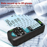 Mileseey S2 IP54 Digital Laser Rangefinder, Distance Measurement Device with 2 bubble levels, LCD Backlight, m/inches/feet with Multiple Measuring Modes such as Pythagoras/Distance/Area/Volume, IP54