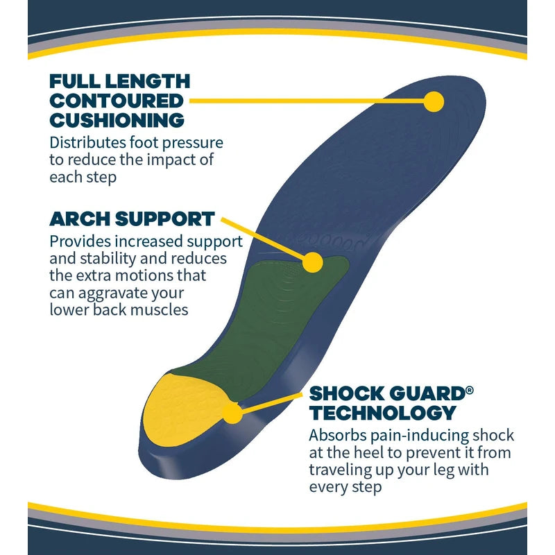 Dr. Scholl's LOWER BACK Pain Relief Orthotics. Clinically Proven Immediate and All-Day Relief of Lower Back Pain (for Men's 8-13)