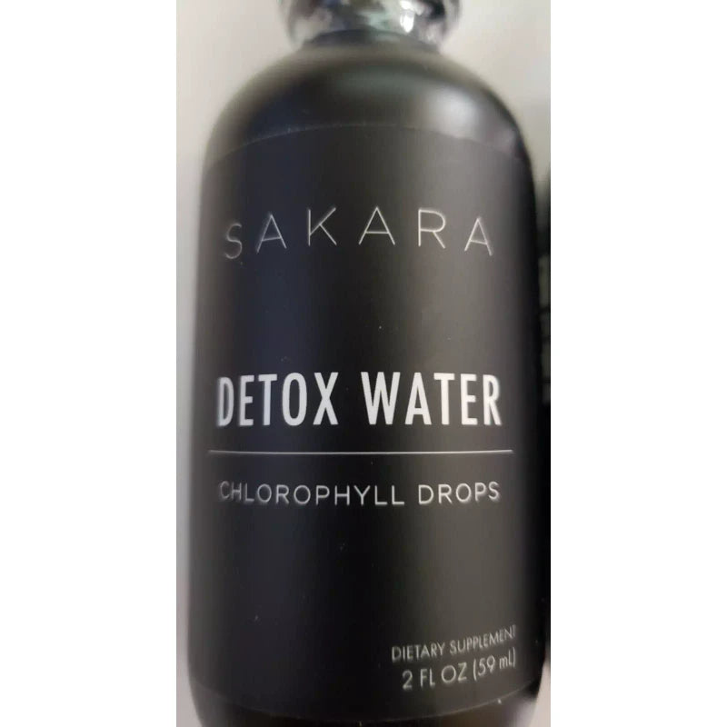 Sakara - Detox Water Drops - 2 fl oz bottle - Chlorophyll Drops - Exp 12/2025