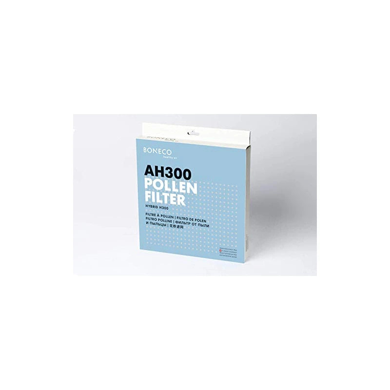 BONECO Pollen Filter AH300 - for H300/H400 with Highly Efficient Particulate Filter - Reduces Fine Dust and Removes Bacteria from the Air, White