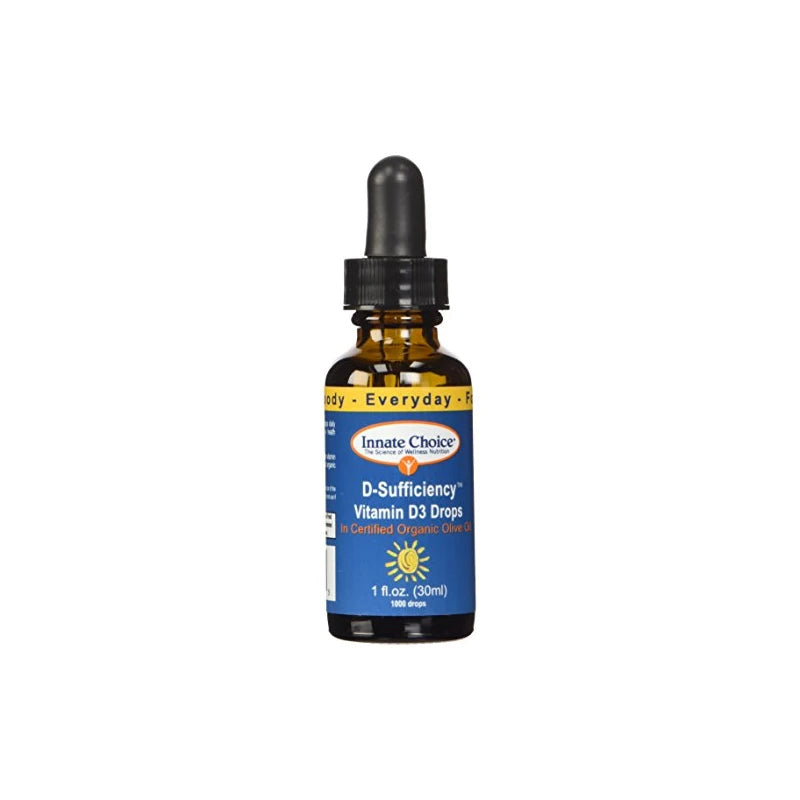 Innate Choice D Sufficiency Liquid Vitamin D3, 1 Fluid Ounce