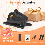 Under Desk Elliptical Machine for Home Ellipse Leg Exerciser While Sitting for Seniors with 12 Adjustable Speed Quiet & Portable Seated Pedal Exerciser with Remote Control